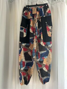 Rhea Harem Jogger Patchwork Pants